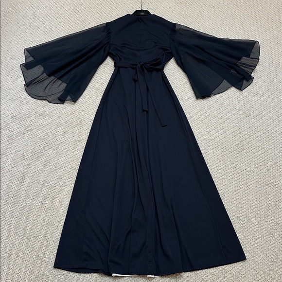 Vintage 70’s Black and White Glamour Dress - Picture 6 of 8